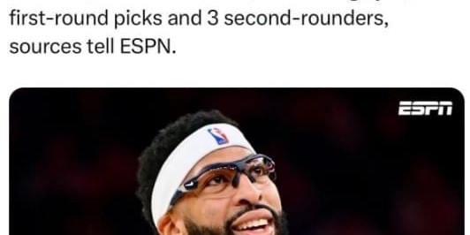 FB体育官网-再见！浓眉，9换4！这交易太炸裂